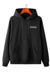 Deocept Unisex Siyah Osaka Basklı Kapüşonlu Oversize Sweatshirt